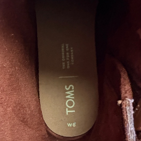 Toms Brown Lace Up Leather Boots - Picture 4 of 5